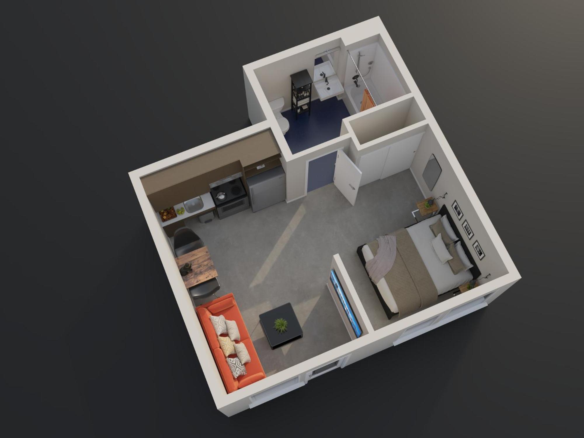 Sunny Studio Apartment - Food Carts, Coffee & Bars 波特蘭 外观 照片